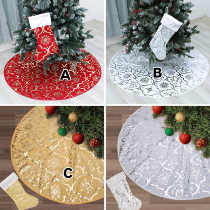 Christmas Tree Skirt And Stocking Set