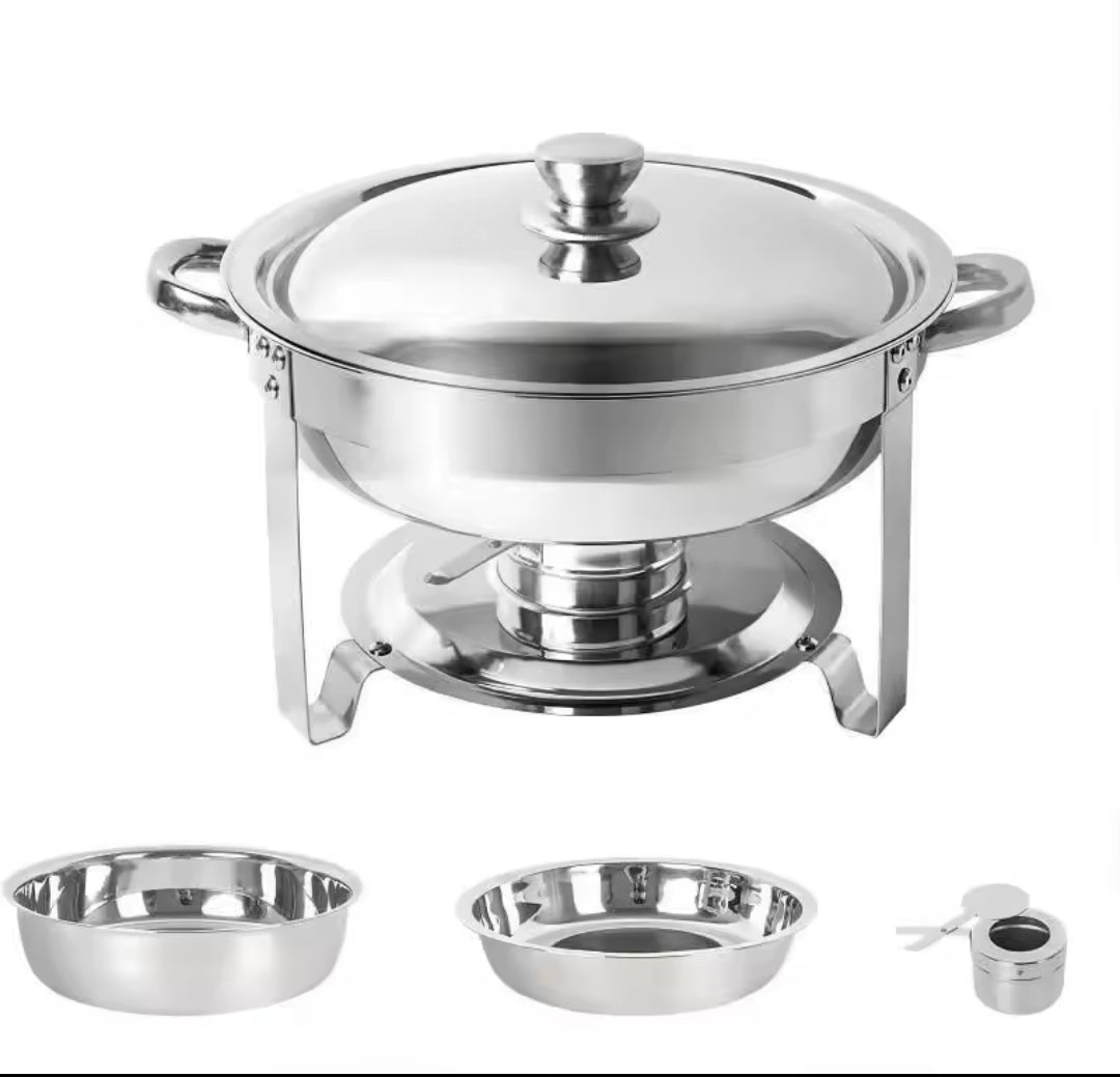 5L Round Stainless Chaffing Dishes Food Warmers