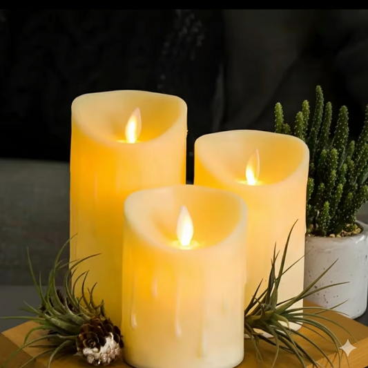 3pc Led candle set
