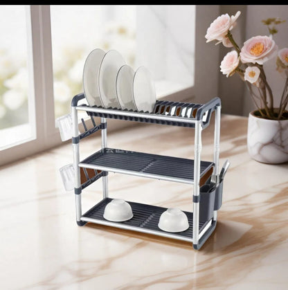 3 Tier aluminium dish  rack