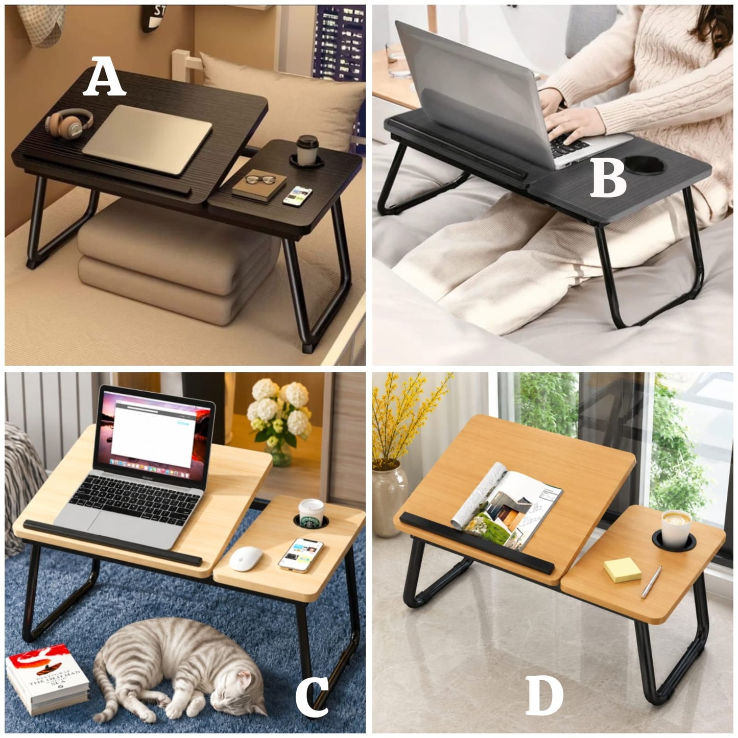 Adjustable Tilting Laptop Folding Table Stand
