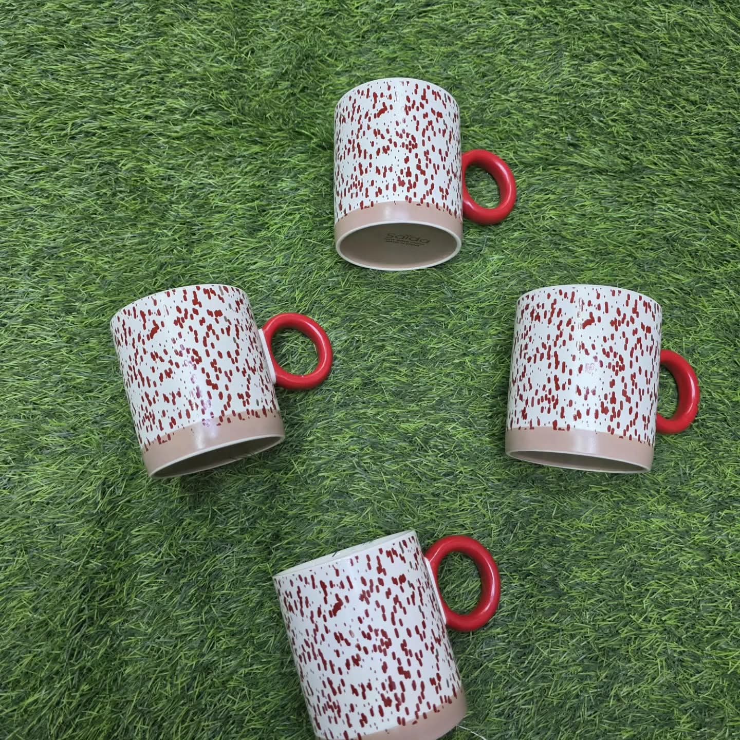 6pcs printed porcelain ceramic mugs