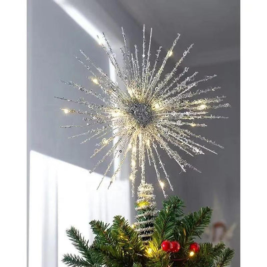 LED Crystal Christmas Tree Topper