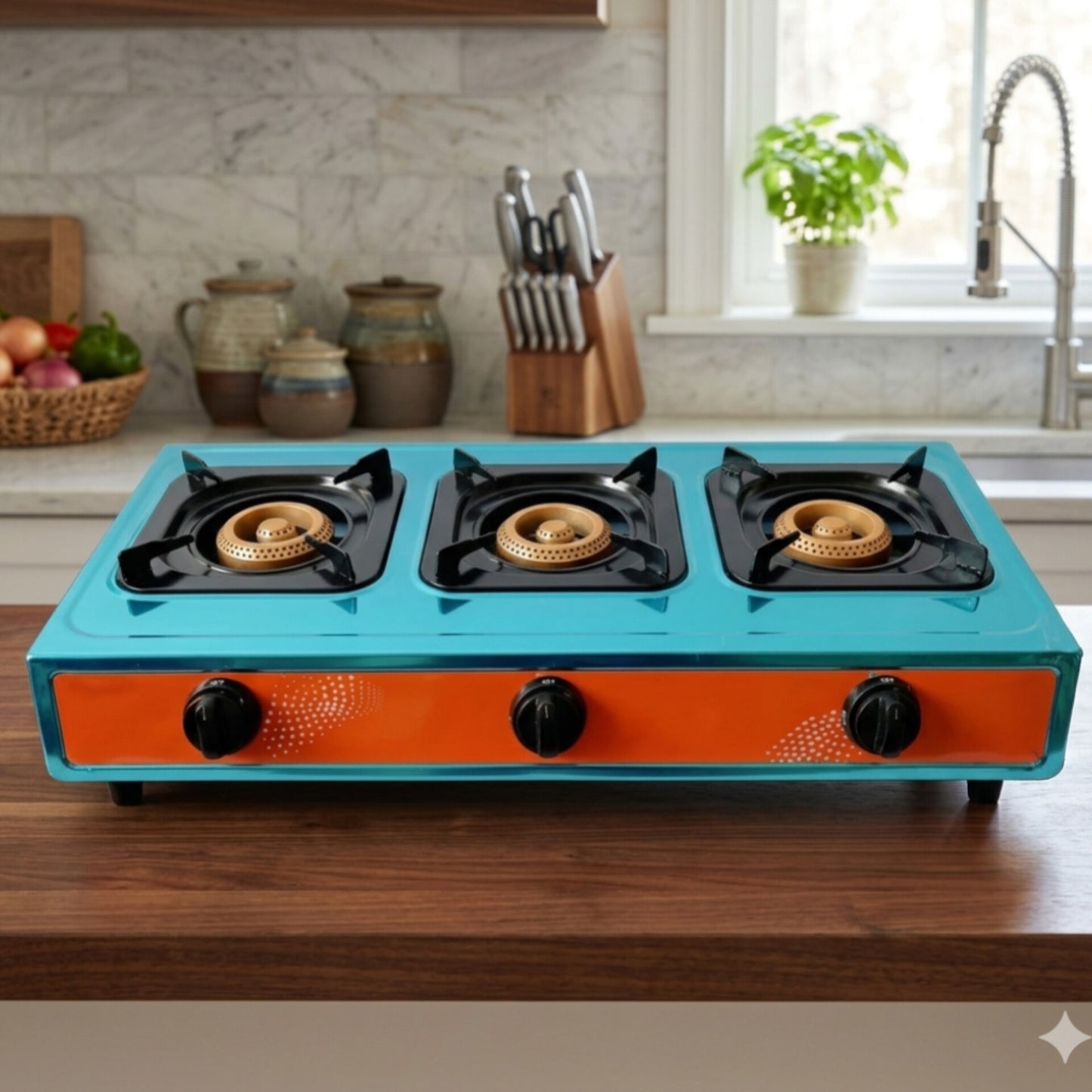 Rashnik RN 1506S 3 Burner Table Top Gas Stove