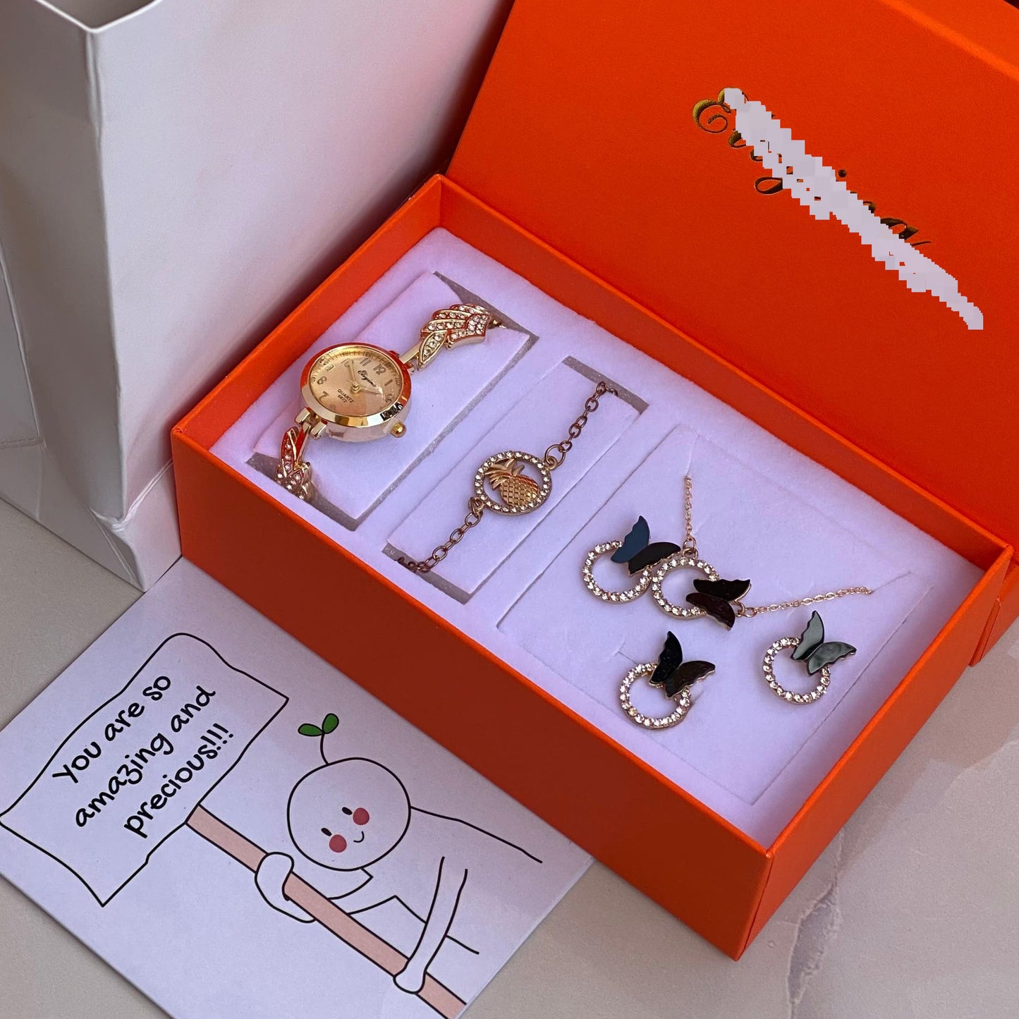 Ladies Jewelry and Watch Gift Set