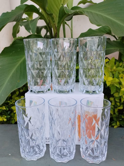 6pc water glasses