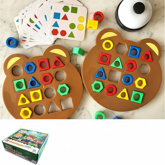 Early Education Puzzle Toys Shape Matching Cards Game