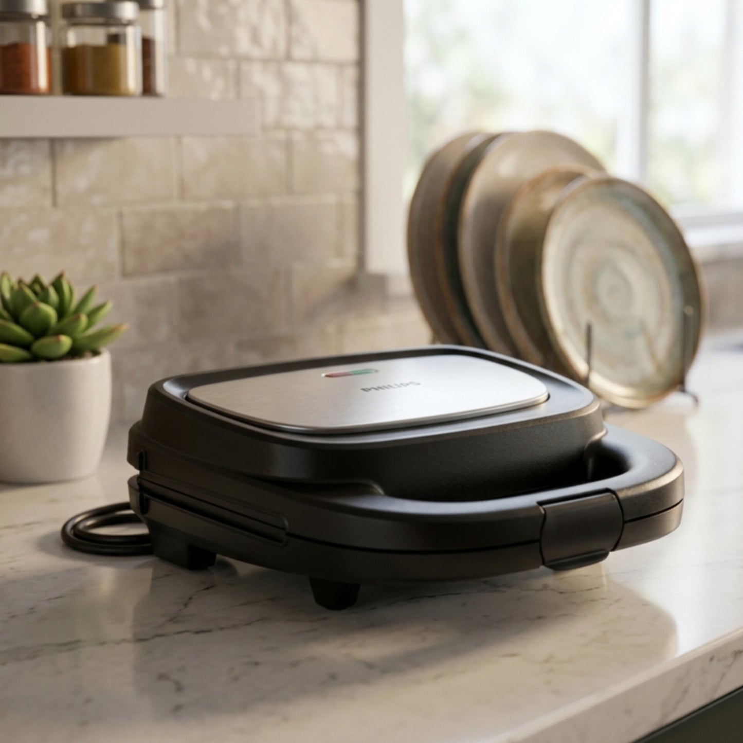 Philips 5000 Series Sandwich, Panini, and Waffle Maker HD2350/80 -24706
