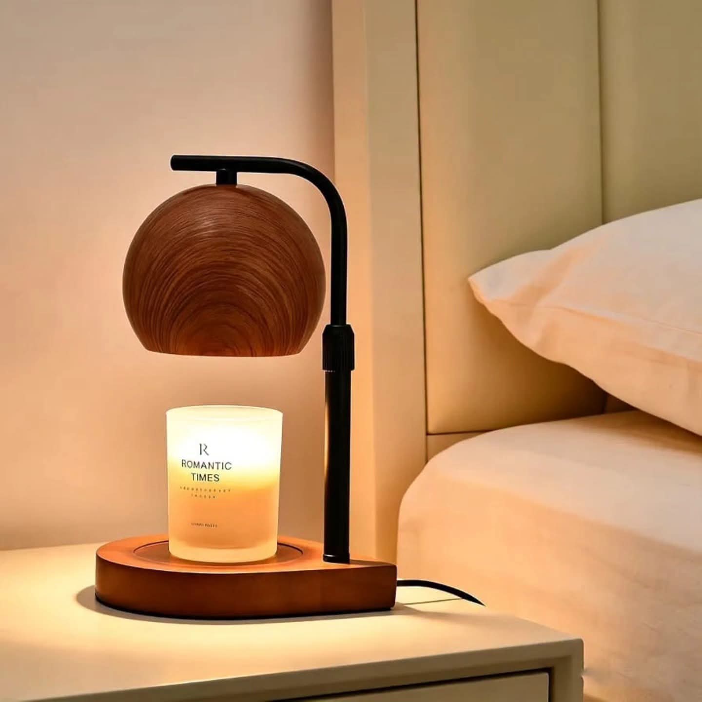 Electric Candle Warmer Wood Grain Profile
