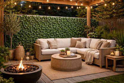 Artificial Leaf Privacy Fence