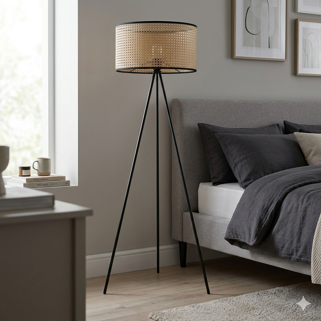 Rattan Floor Lamp