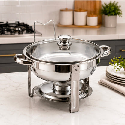 5L Round Stainless Chaffing Dishes Food Warmers