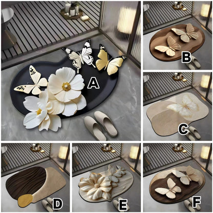Simple Pattern Irregular Bathroom Floor Mat