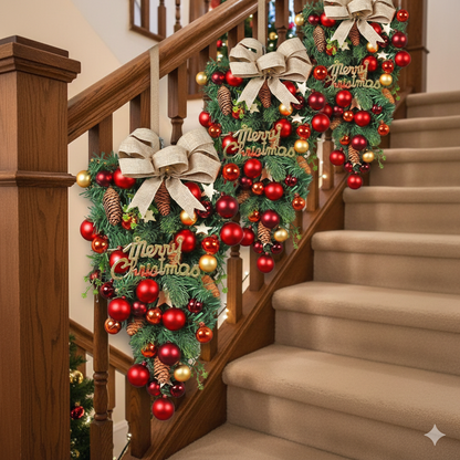 Stairway Christmas Wreath 