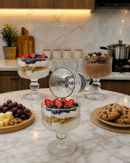6Pc Dessert Glass Bowls
