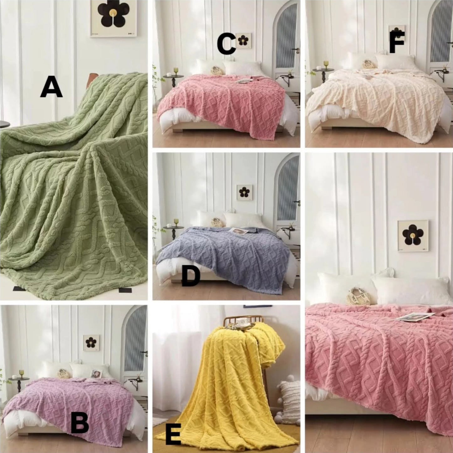 Monolayer winter throw blanket/, fleece blankets