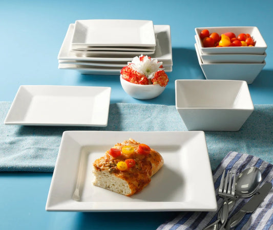 18Pcs  double square dinner set