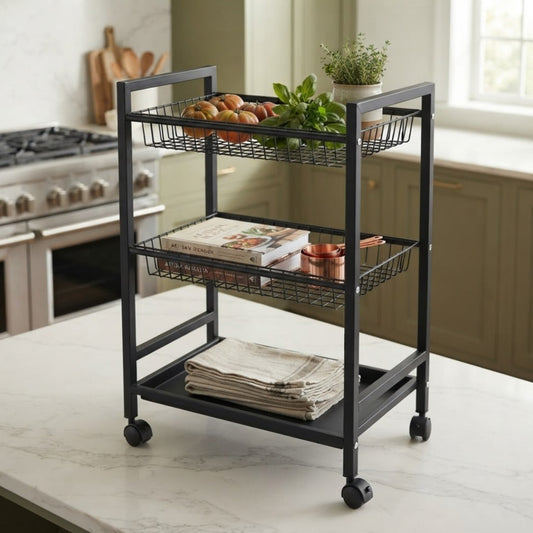 3Tier Heavy Rolling Storage Cart