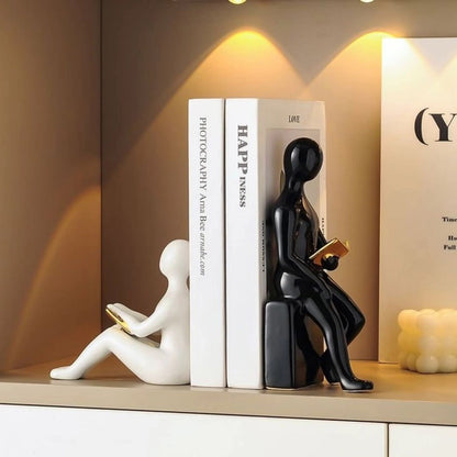 Ceramic bookends