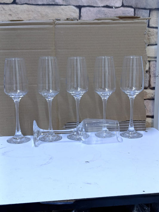 6Pc wine glasses