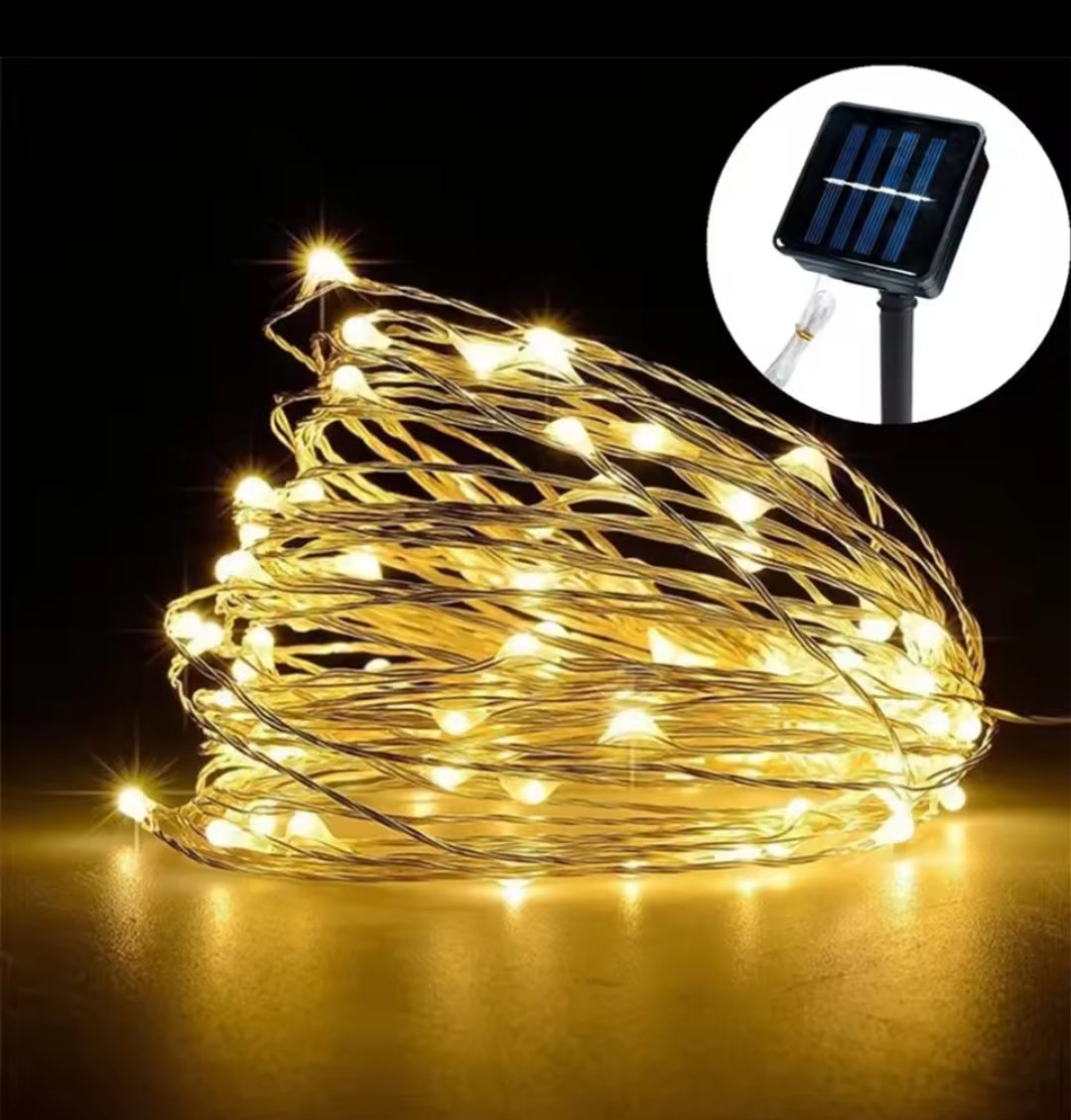32m Solar Christmas Fairy String Lights Gha