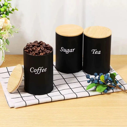 3 Piece Alloy Canister Set