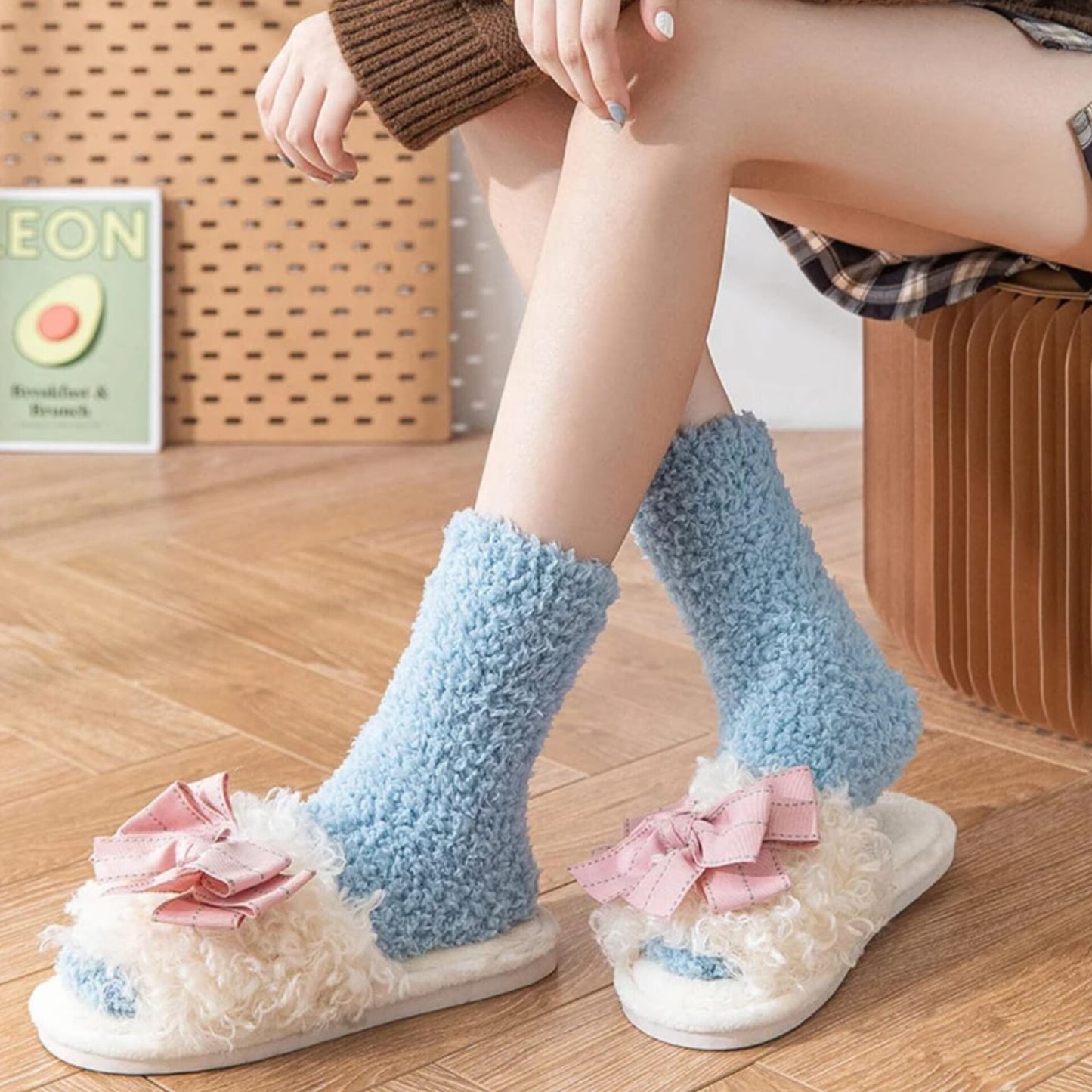 Winter warm fluffy socks