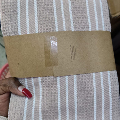 Checked Waffle Weave 3 Kitchen Towel Set 3 Pieces