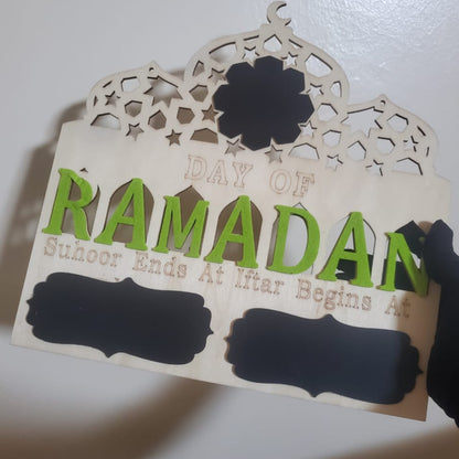 Days of Ramadan/ Suhoor- Iftar Eid Timetable