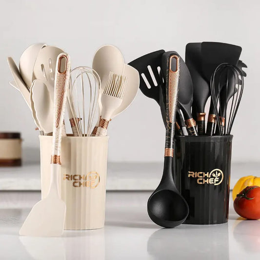 12Pc silicone spoon set