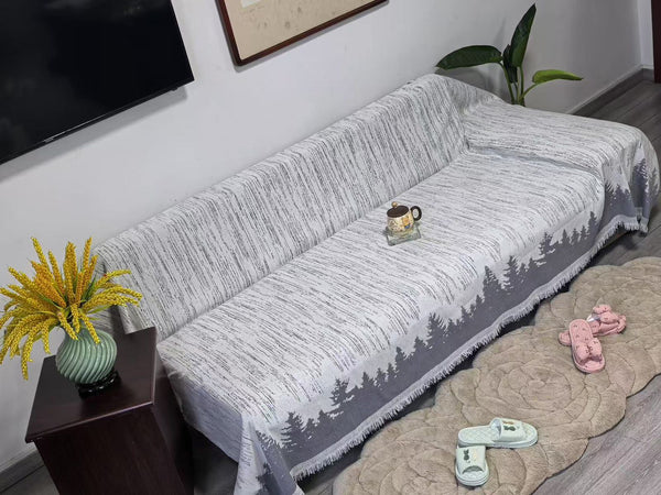 7-Seater Chenille Cotton Anti-Scratch Sofa Cover Set