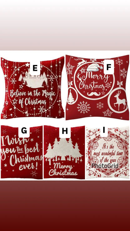 Christmas Decorative Throw Pillow Covers