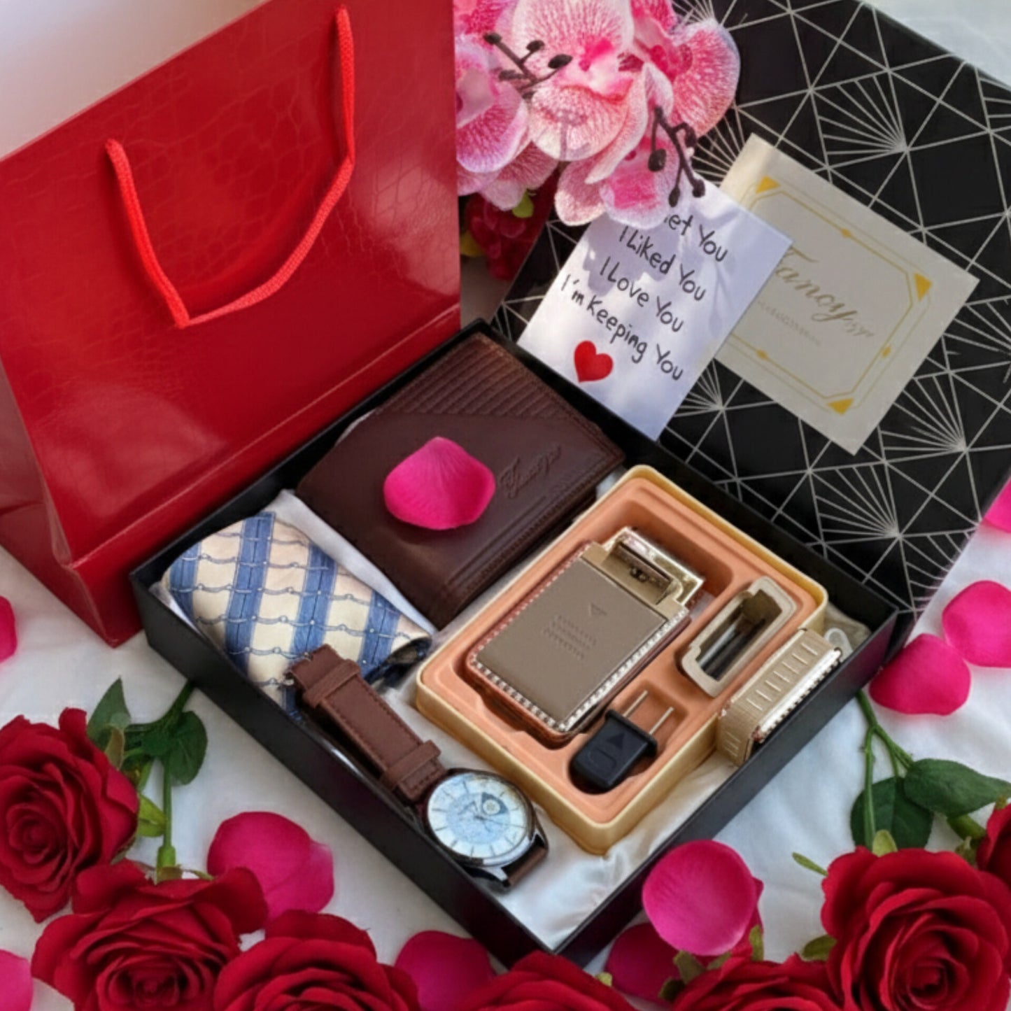 Valentines Men  Accessory Gift Set