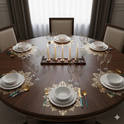 6pcs  Jute Place Mat Set