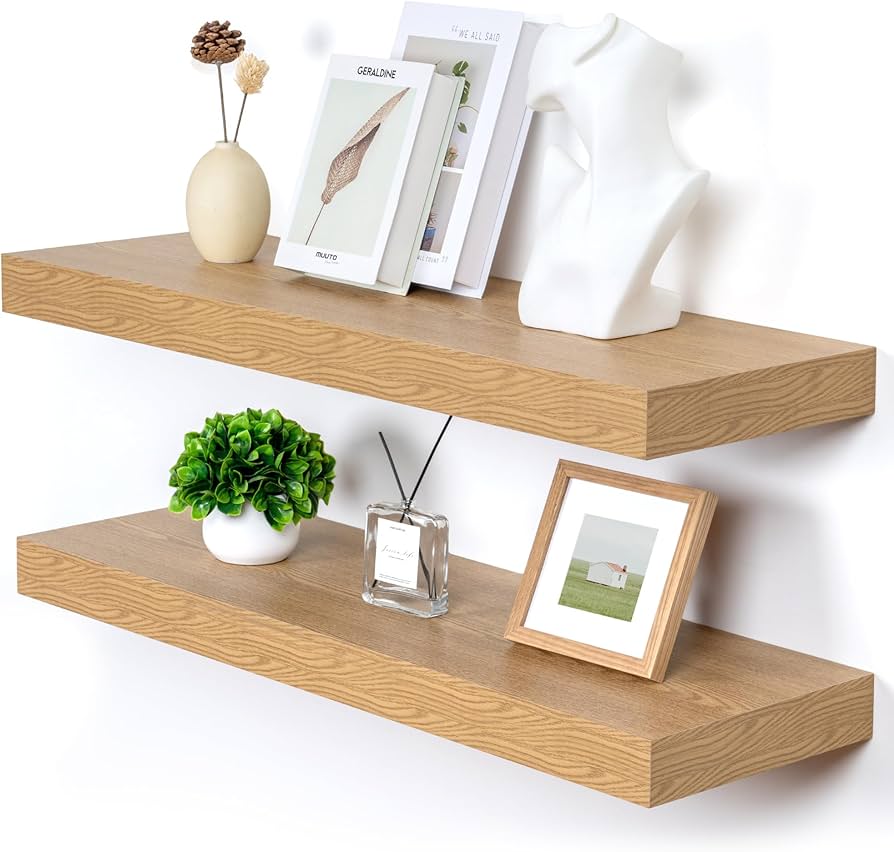 Wooden Floating Shelf Organizers