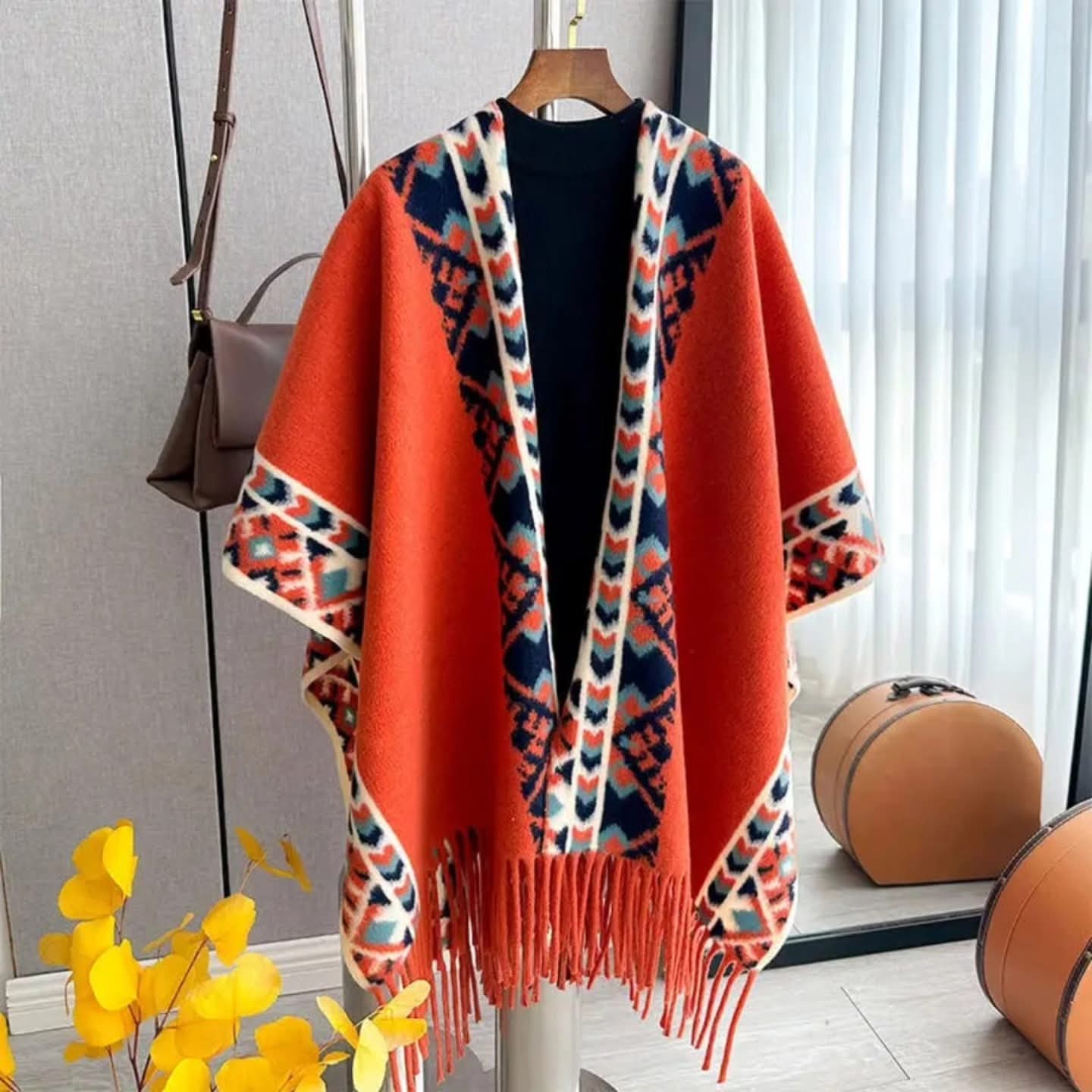 Warm winter shawl