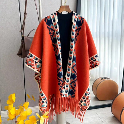 Warm winter shawl