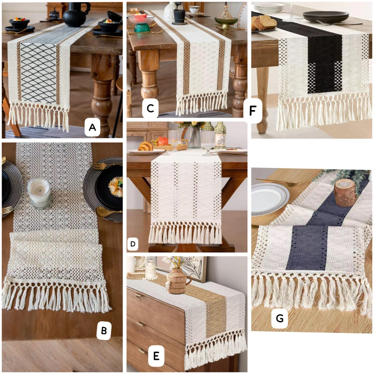 30x240cm Bohemian Table Runner