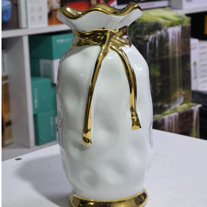 Ceramic Vase with Gold detailing