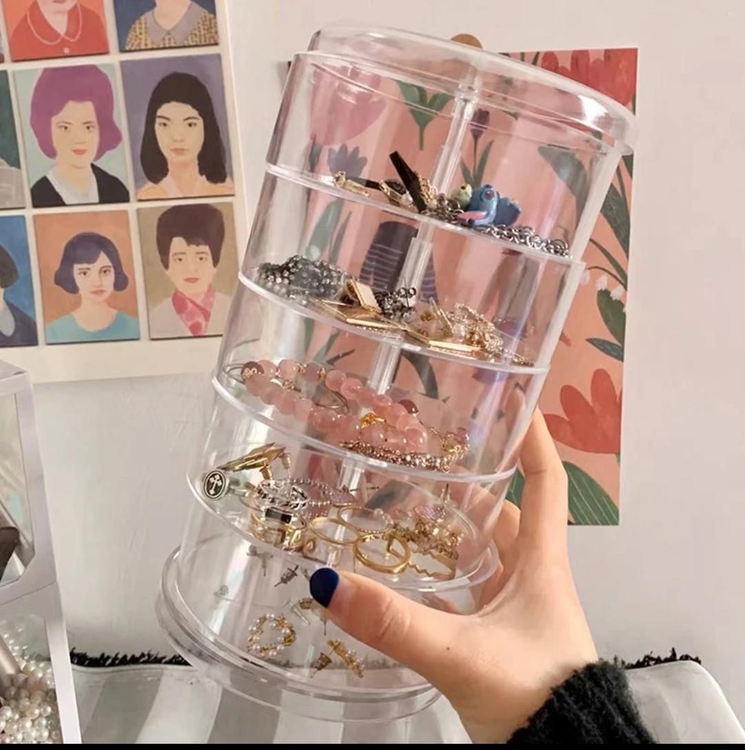 5 Layer  rotating jewellery organizer