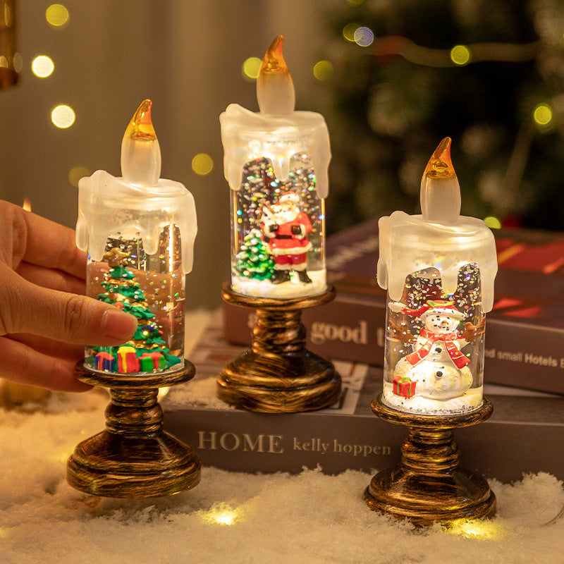 Christmas LED Candle Light with Built-in Battery
