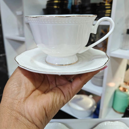 6 Cups and 6 saucers tea set