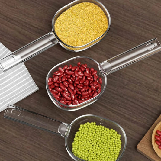 Acrylic scoop with long handle