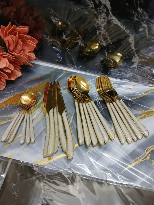 24Pc dining cutlery set