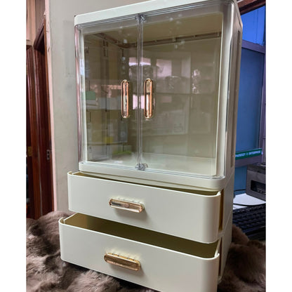 Plastic Lidded Acrylic Cosmetic Storage Cabinet