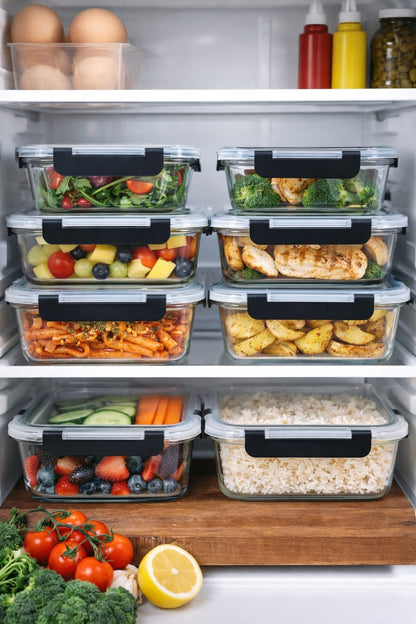 4Pc fridge containers 