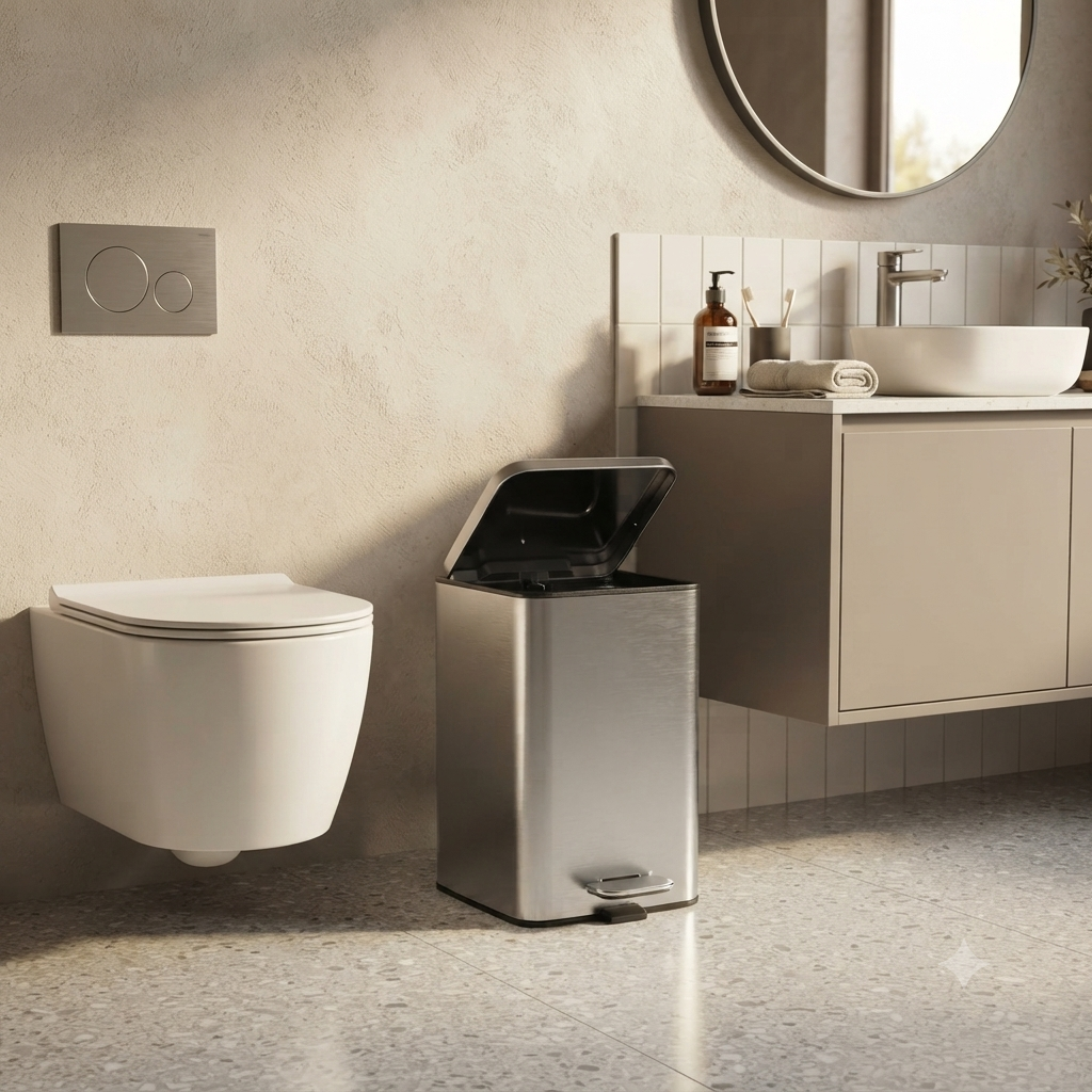 5L Stainless Steel Pedal Bin
