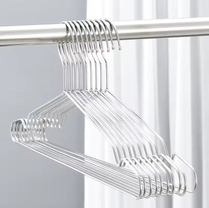 10pc pack stainless steel hangers