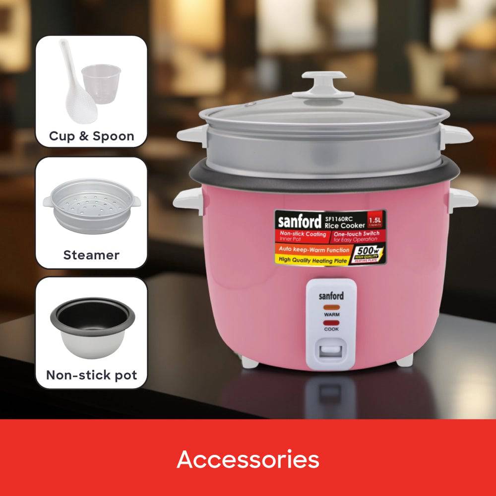 Sanford 1.5L Rice Cooker SF1160RC
