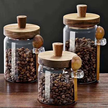 Glass sealed storage Jars